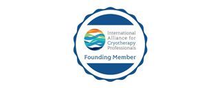 The logo for the international alliance for cryotherapy professionals is a founding member.