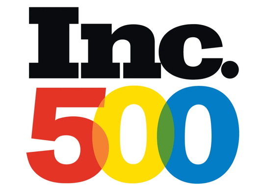 The inc 500 logo has a rainbow of colors
