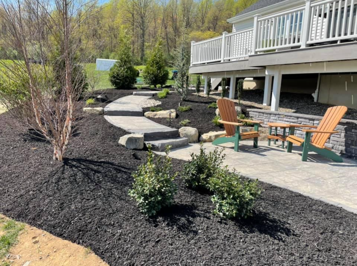 patio with minimal plants