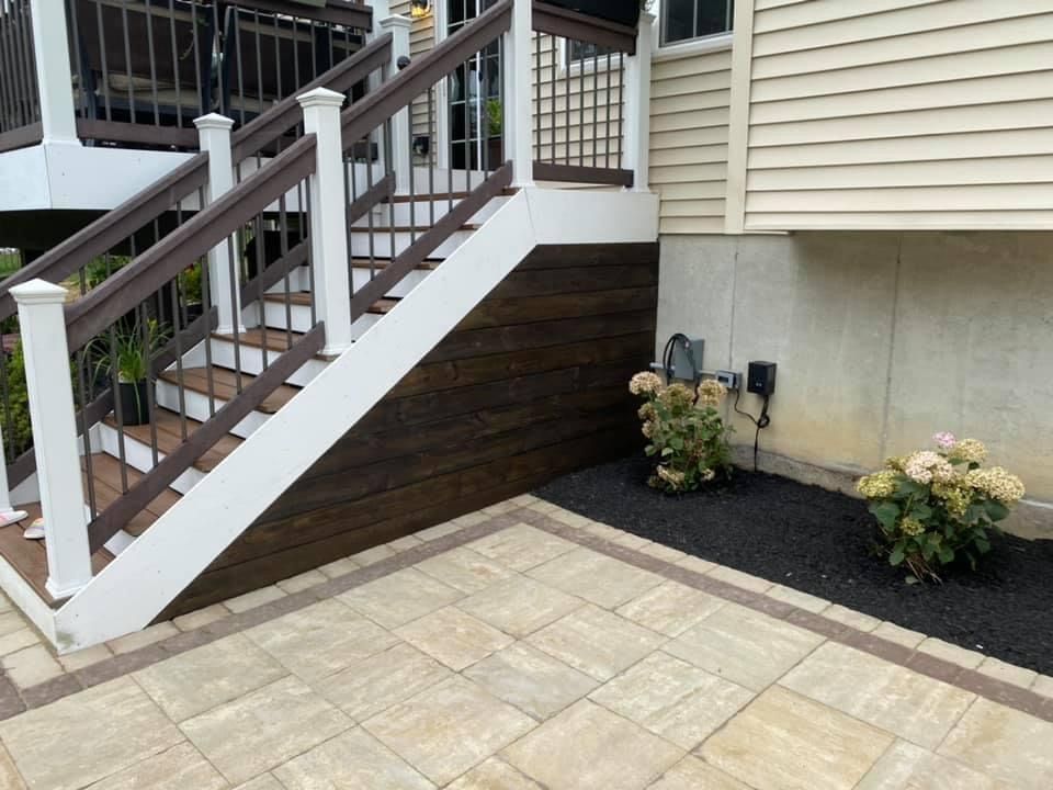 garden with black soil and beautiful flowers