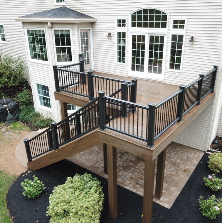 top view of a beautiful deck
