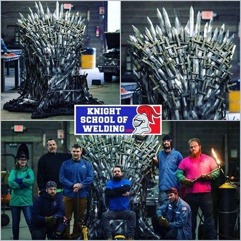 Knight School of Welding crew on the Iron Throne