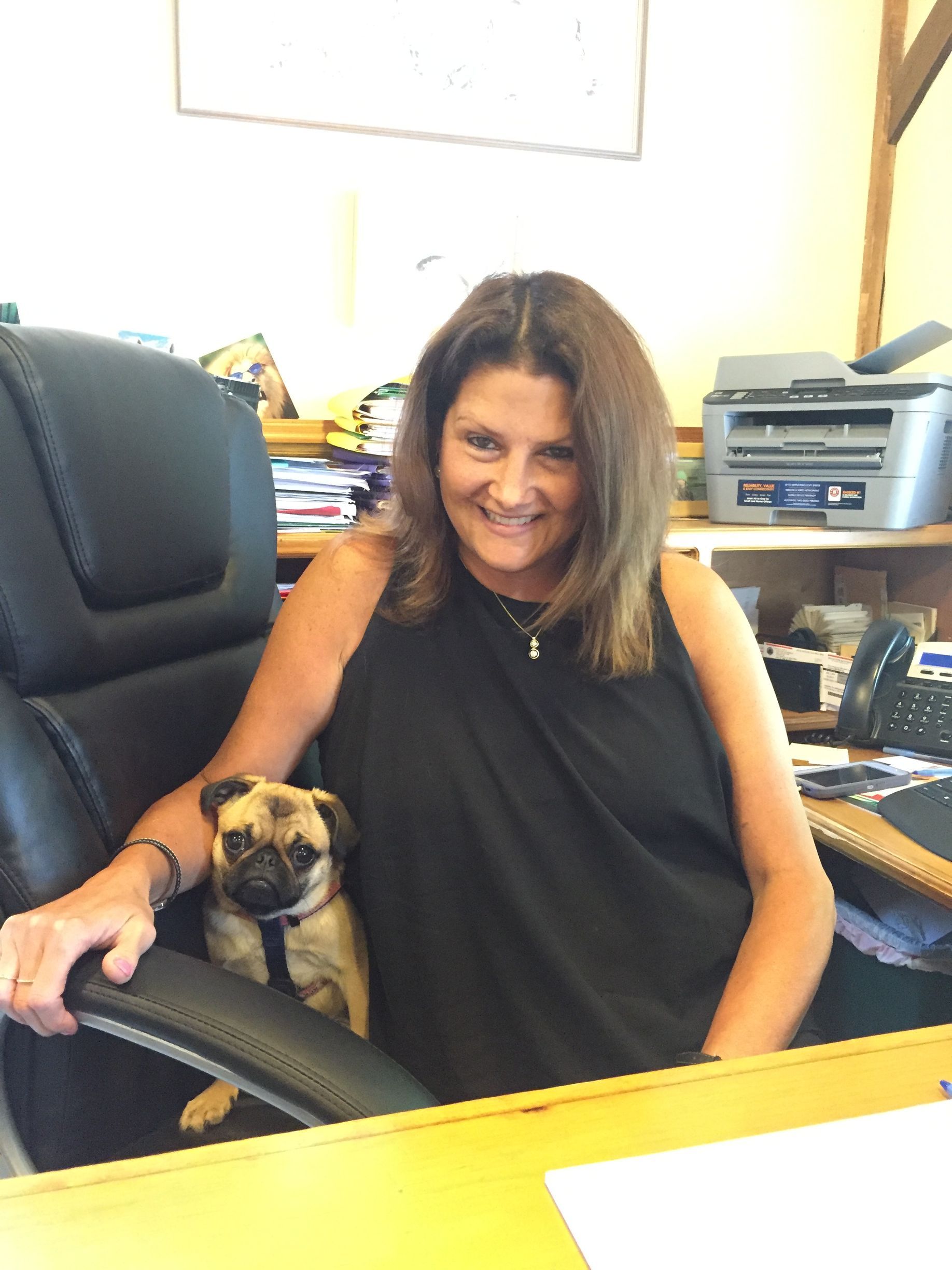 Jill with her dog Olive