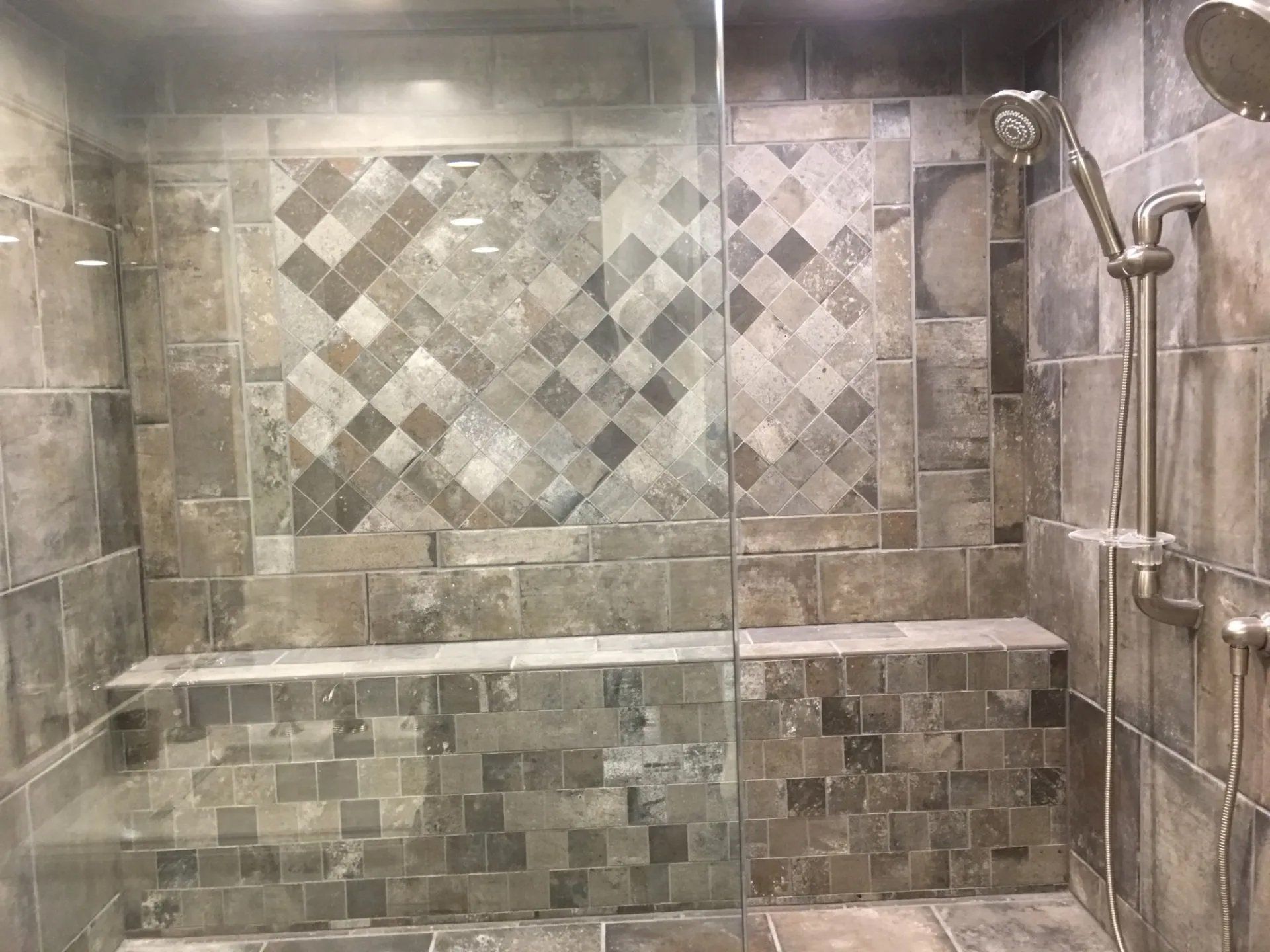 Bathroom tile walls