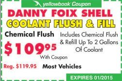 Coolant Flush & Fill coupon