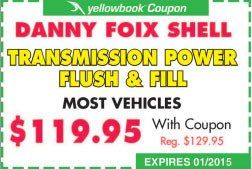 Transmission Power Flush & Fill coupon
