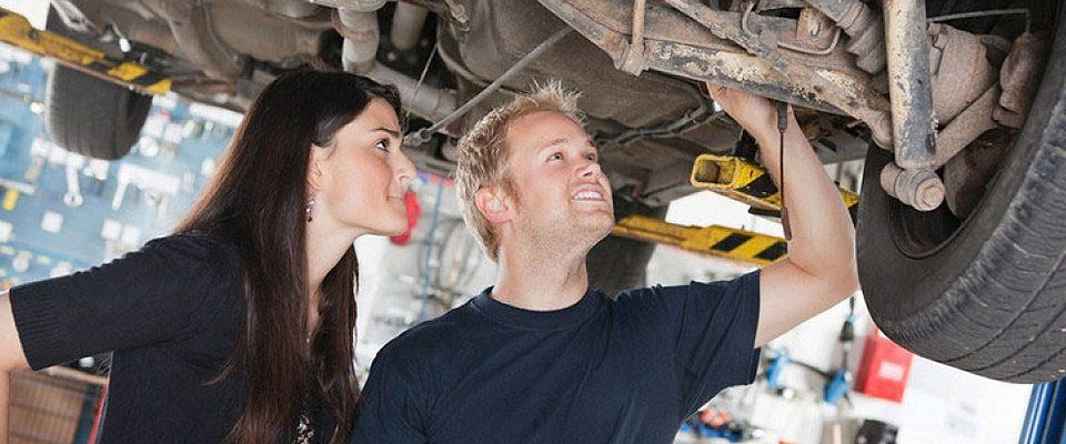 Technician and client