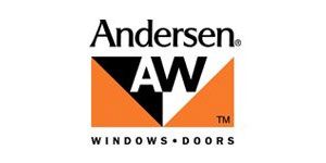 Andersen AW logo with orange and black design and “Windows • Doors” text