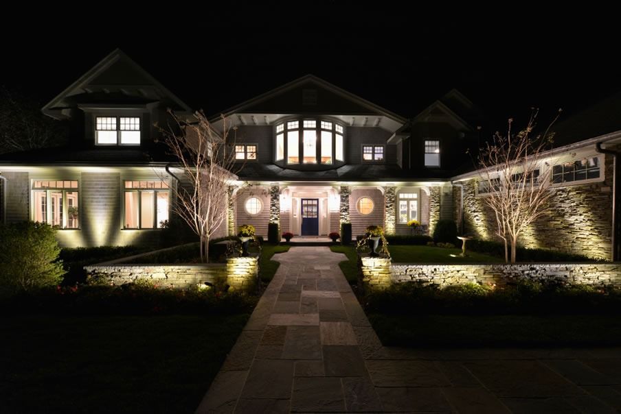 Poquott on Port Jefferson Harbor - Exterior at night