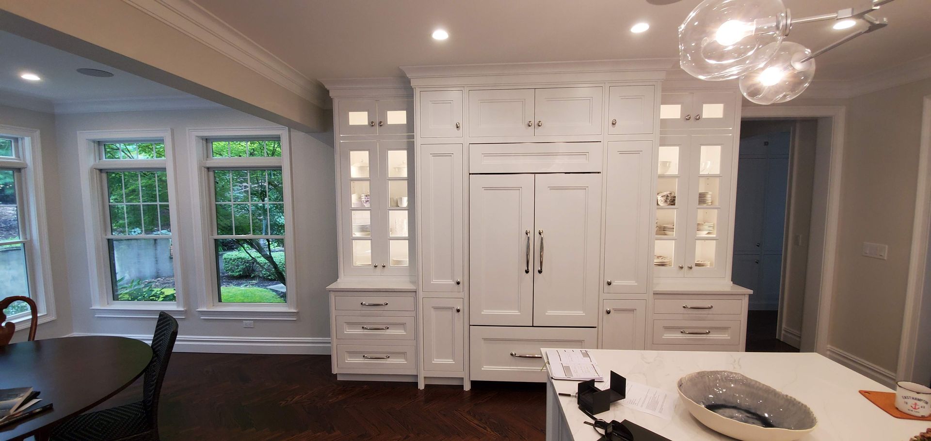 White cabinets
