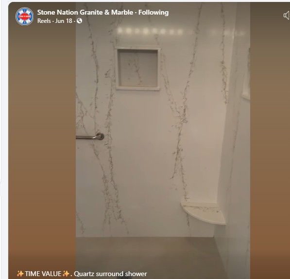 A picture of a shower with the words time value on the bottom.