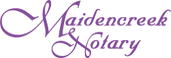 Maidencreek Notary - logo