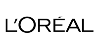 L'Oréal logo in black text on a white background.