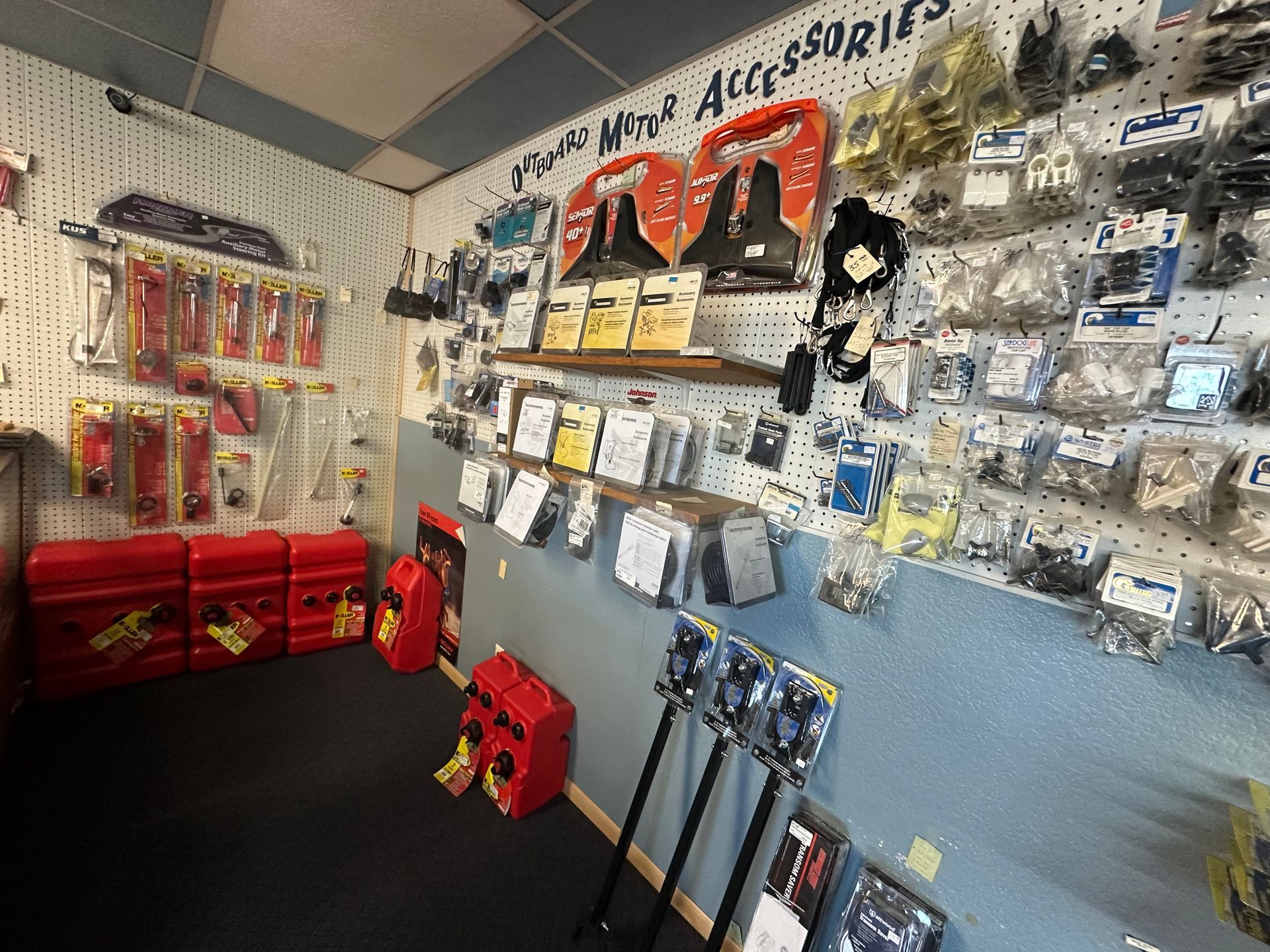 A room filled with lots of tools and accessories.