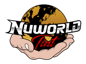 A hand is holding a globe that says nuworld tint