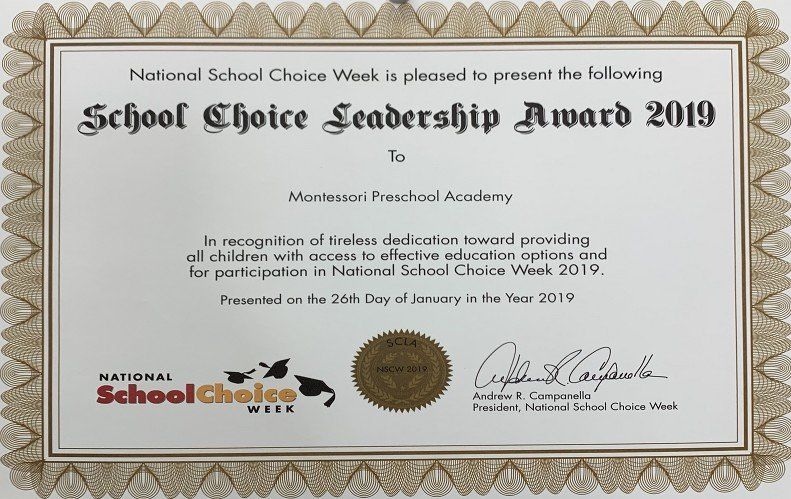 School choice leadership award 2019