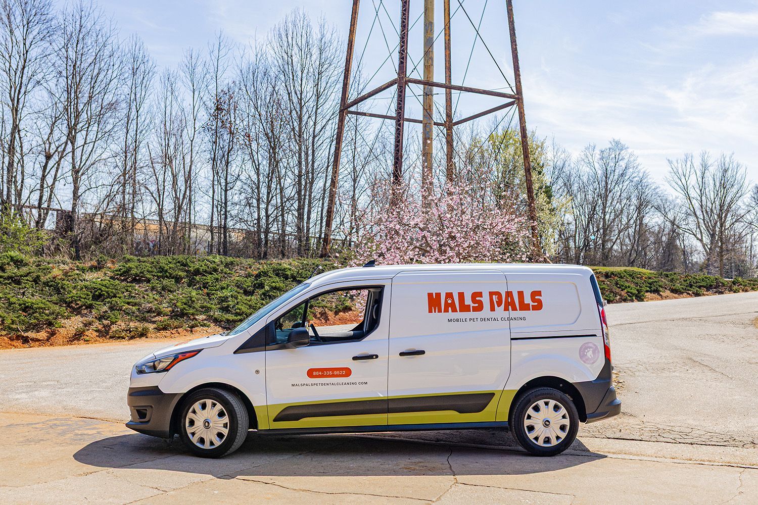 White van with 