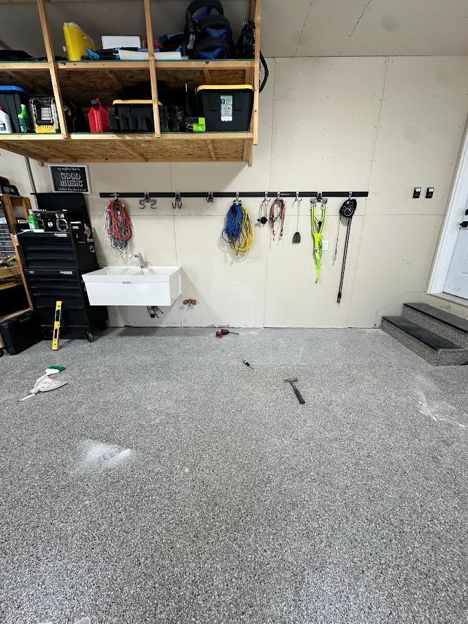 Garage sink remodeling