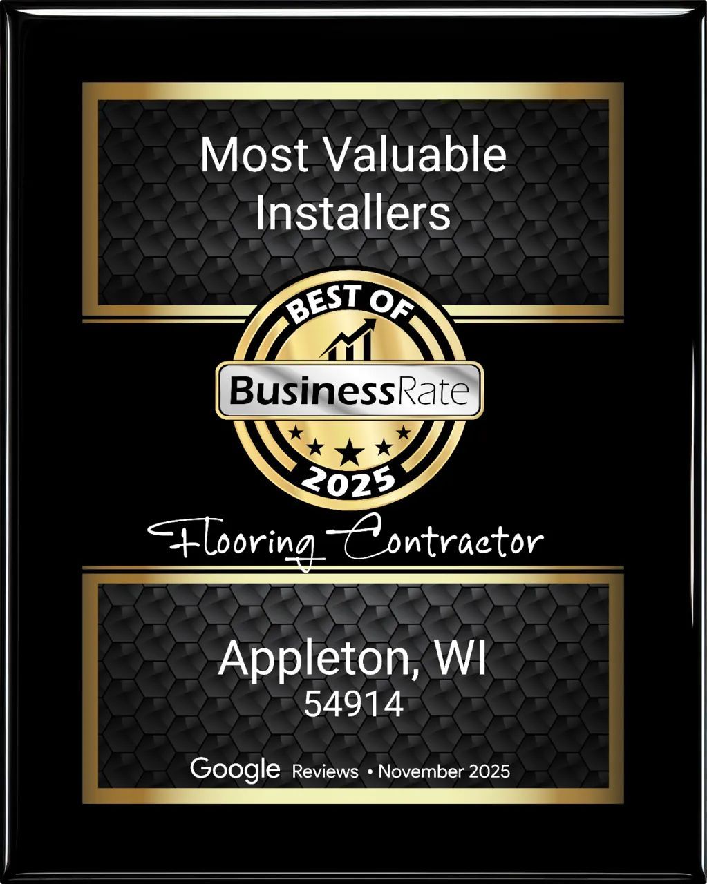Most Valuable Installers - badge
