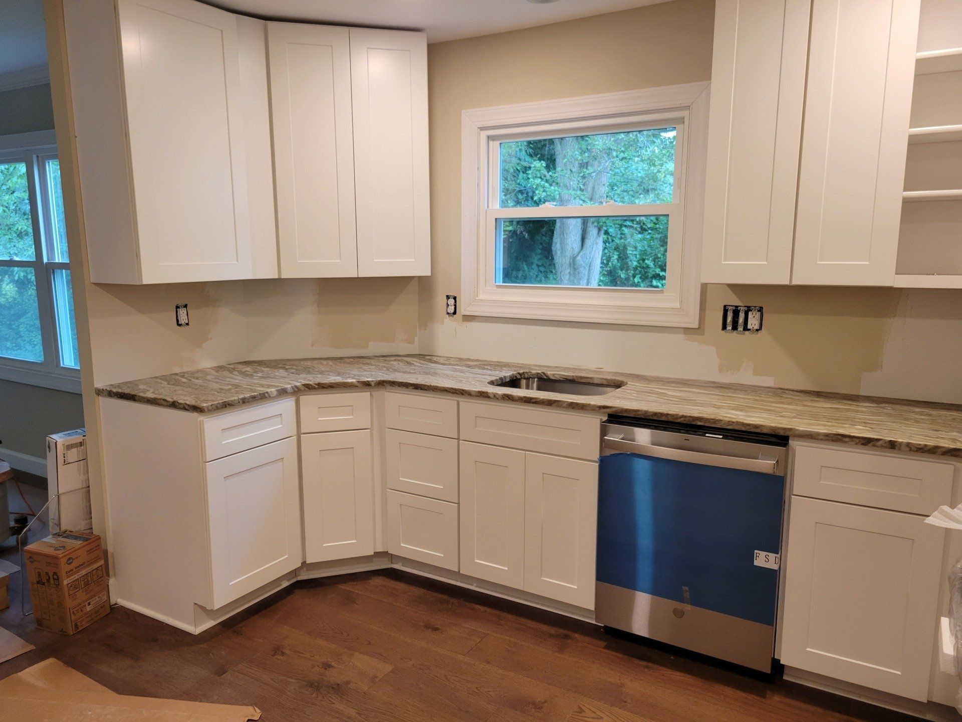 Neutral themed kitchen renovation