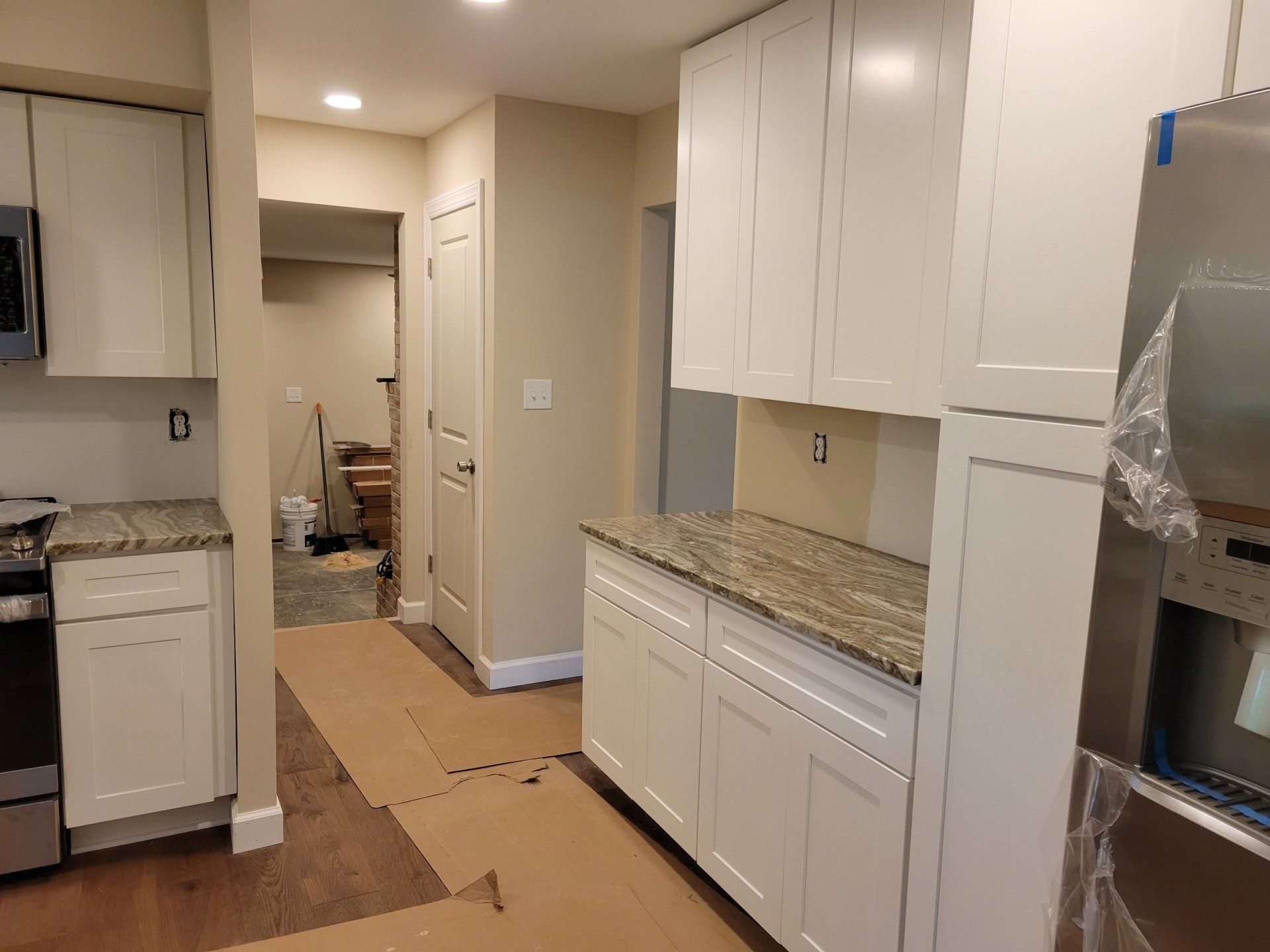 Neutral themed kitchen restoration
