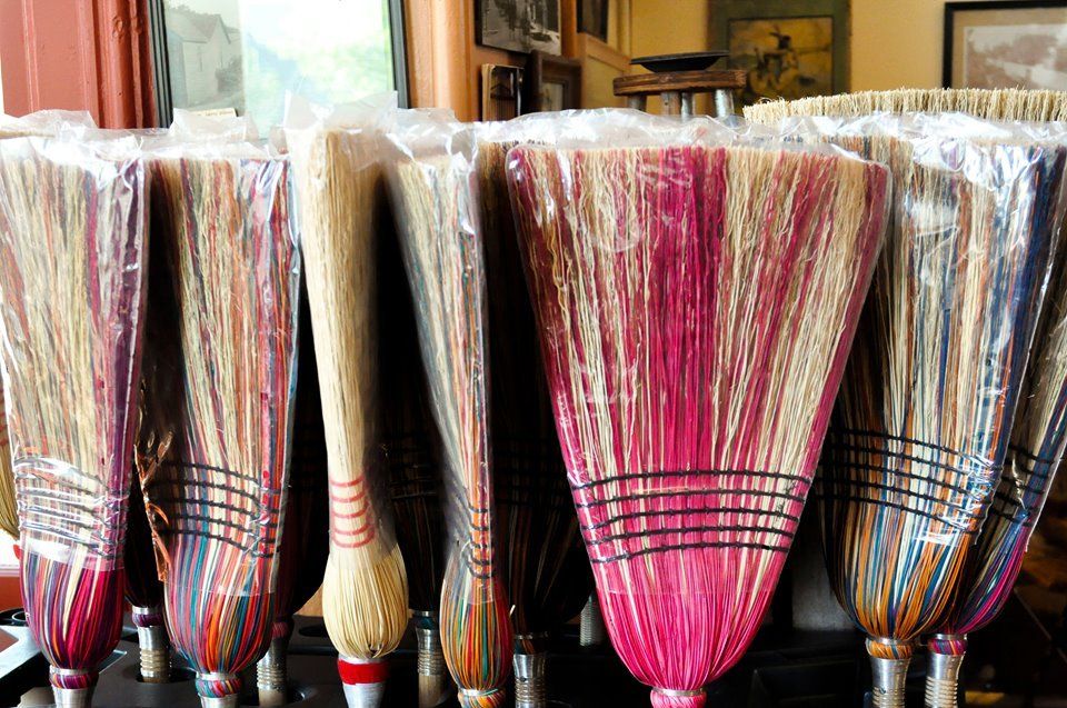 vintage brooms
