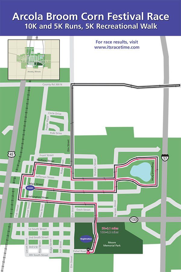 Broom Corn Festival Race Map