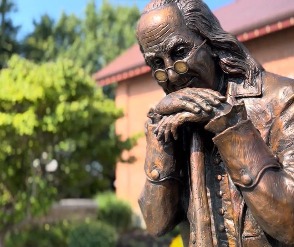 Benjamin Franklin's statue