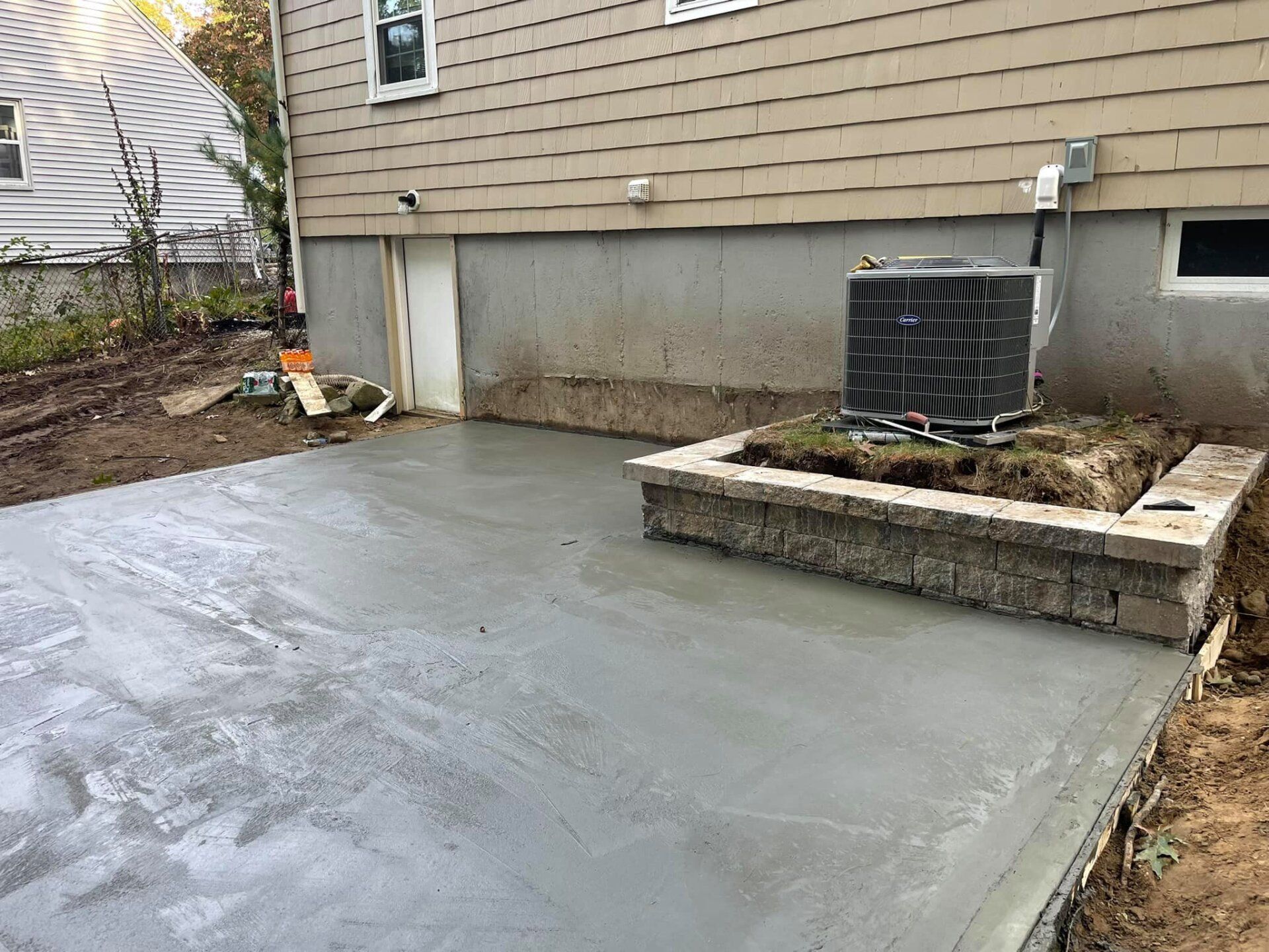Patio installation