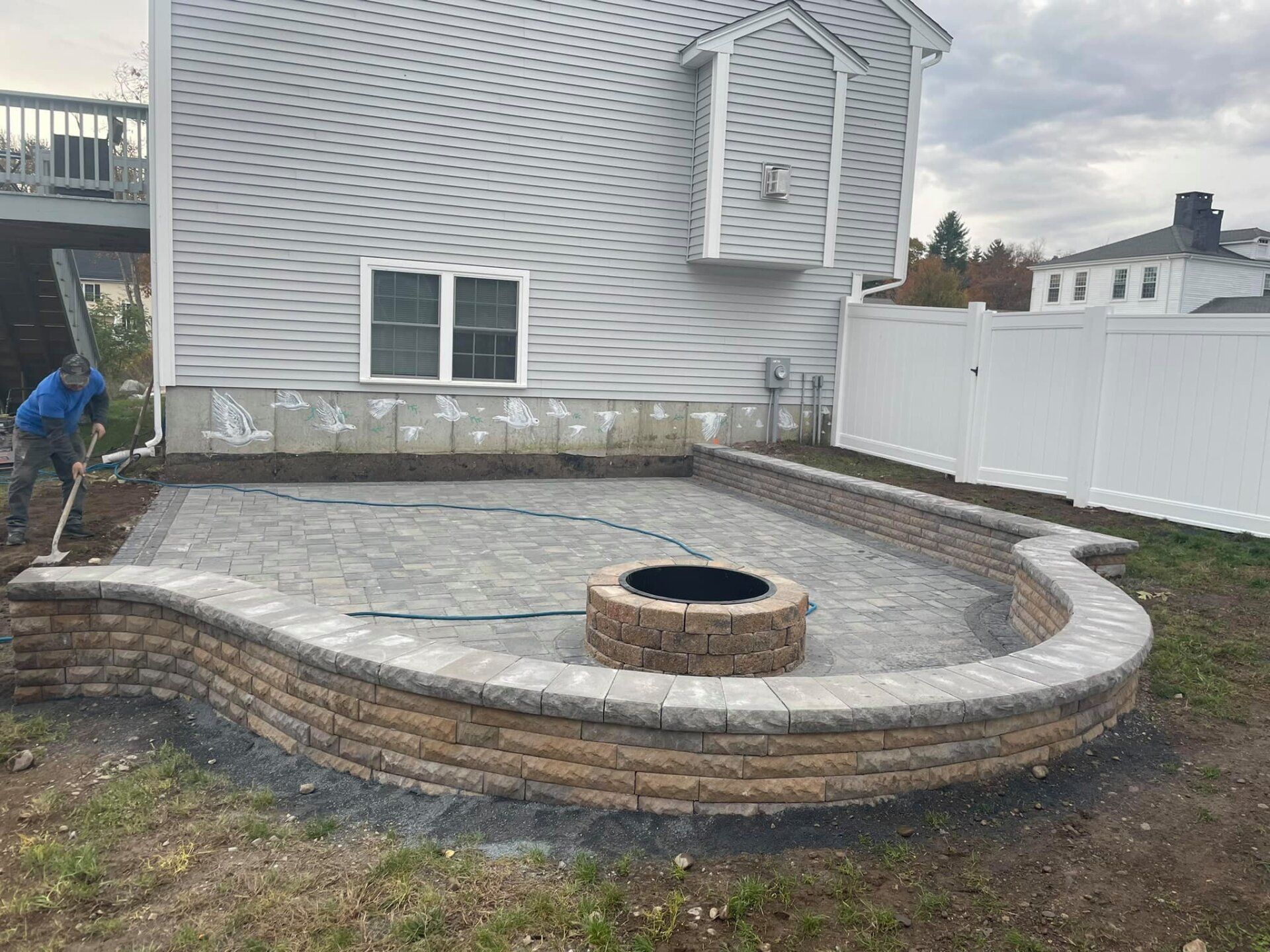 Patio installation