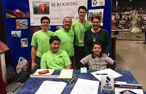 BJ roofing booth