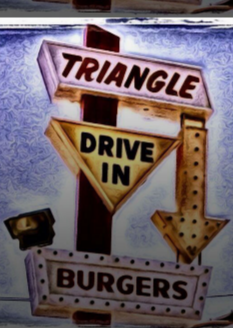 Triangle Drive In sign