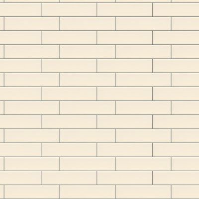 Cream-colored brick wall with horizontal rows and light gray mortar lines.