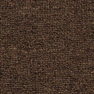 Close-up of brown textured fabric with a repeating woven pattern