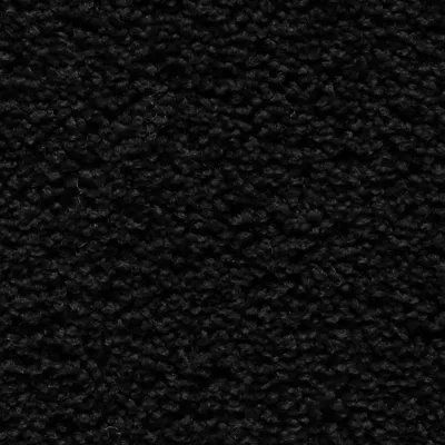 Close-up of a dark black textured fabric surface