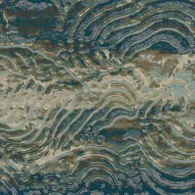 Abstract marbled pattern with swirling teal, beige, and gray bands