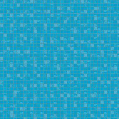 Blue mosaic tile pattern with small square tiles and subtle texture