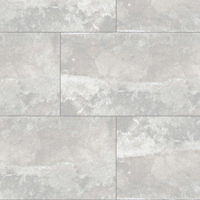 Light gray stone tile pattern with rectangular slabs and subtle white veining