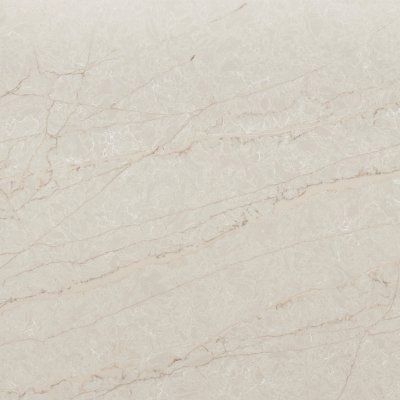 Close-up of a light beige marble surface with subtle veins and cracks