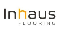 Inhaus Flooring logo with black and orange text on a white background