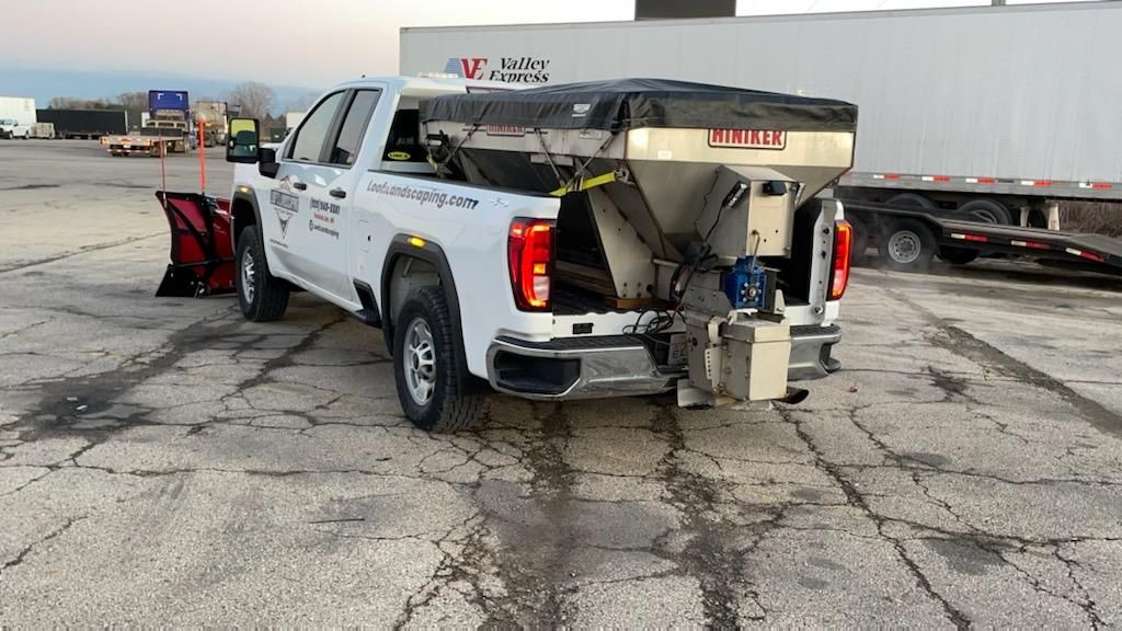 Back view - Loof's Landscaping LLC service truck