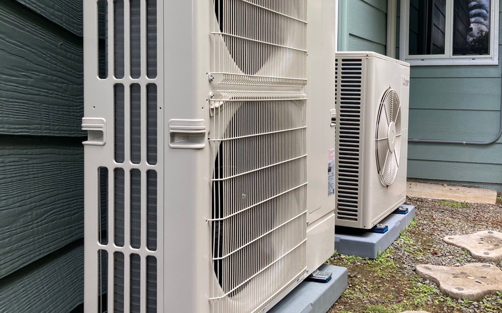 Ducted air handler outdoor units