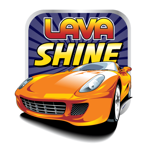 Orange sports car with