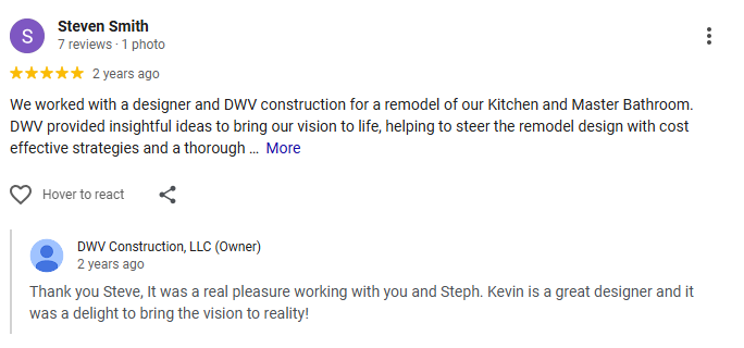 A Google review from Steven Smith