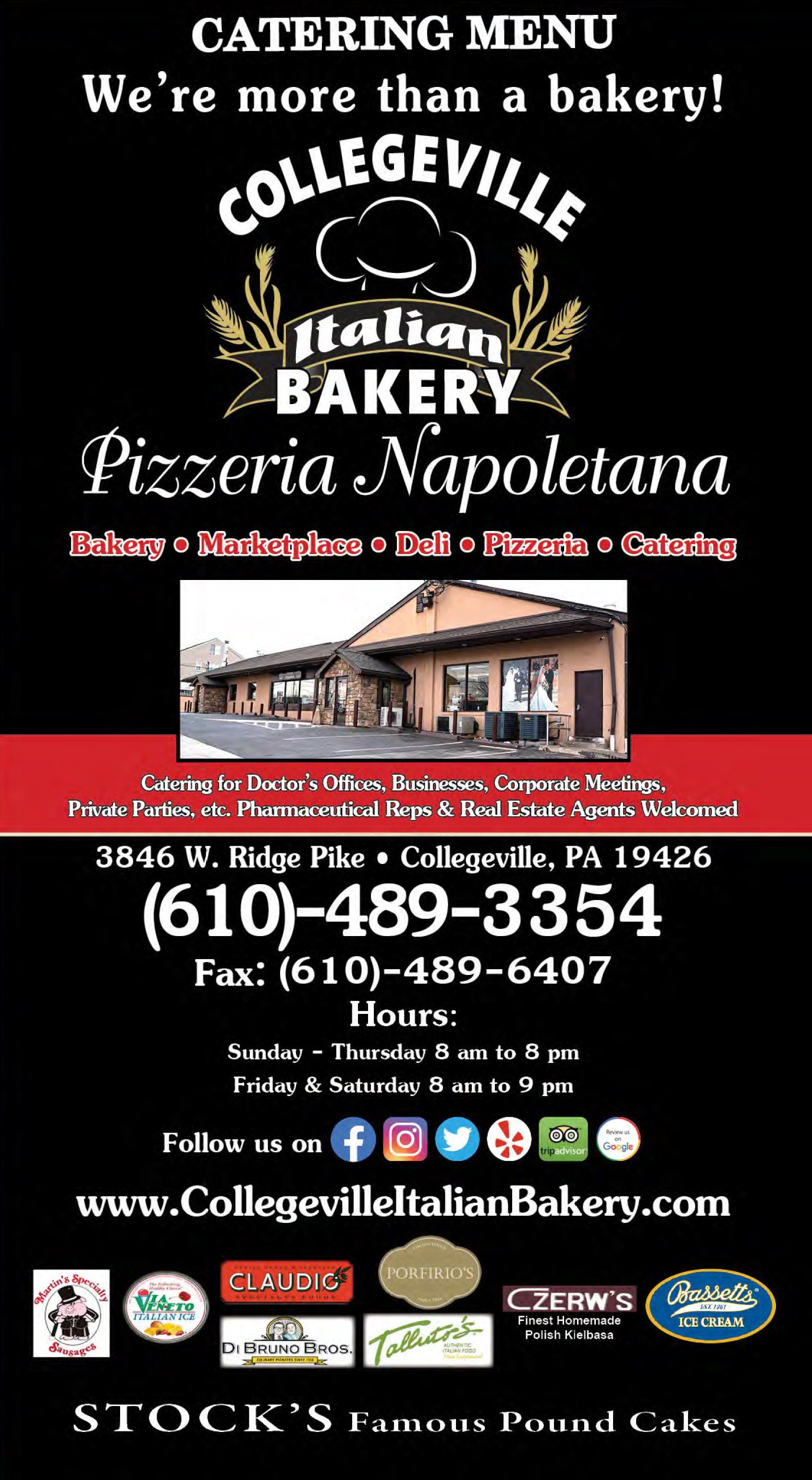 The Collegeville Italian Bakery Catering Menu Image01 1920w 
