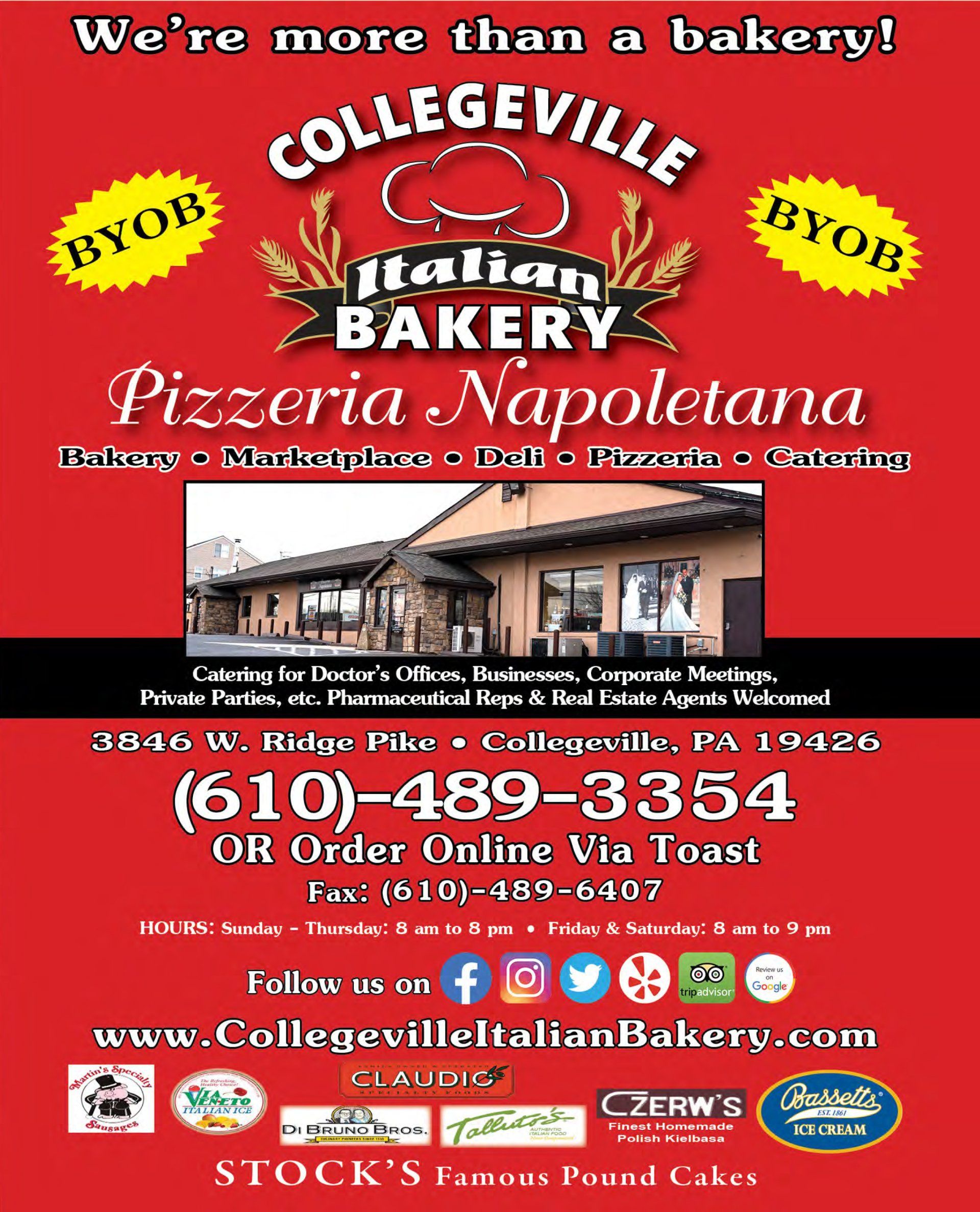 Collegeville Italian Bakery Pizzeria Napoletana Menu Collegeville PA   The Collegeville Italian Bakery Menu Image01 1920w 