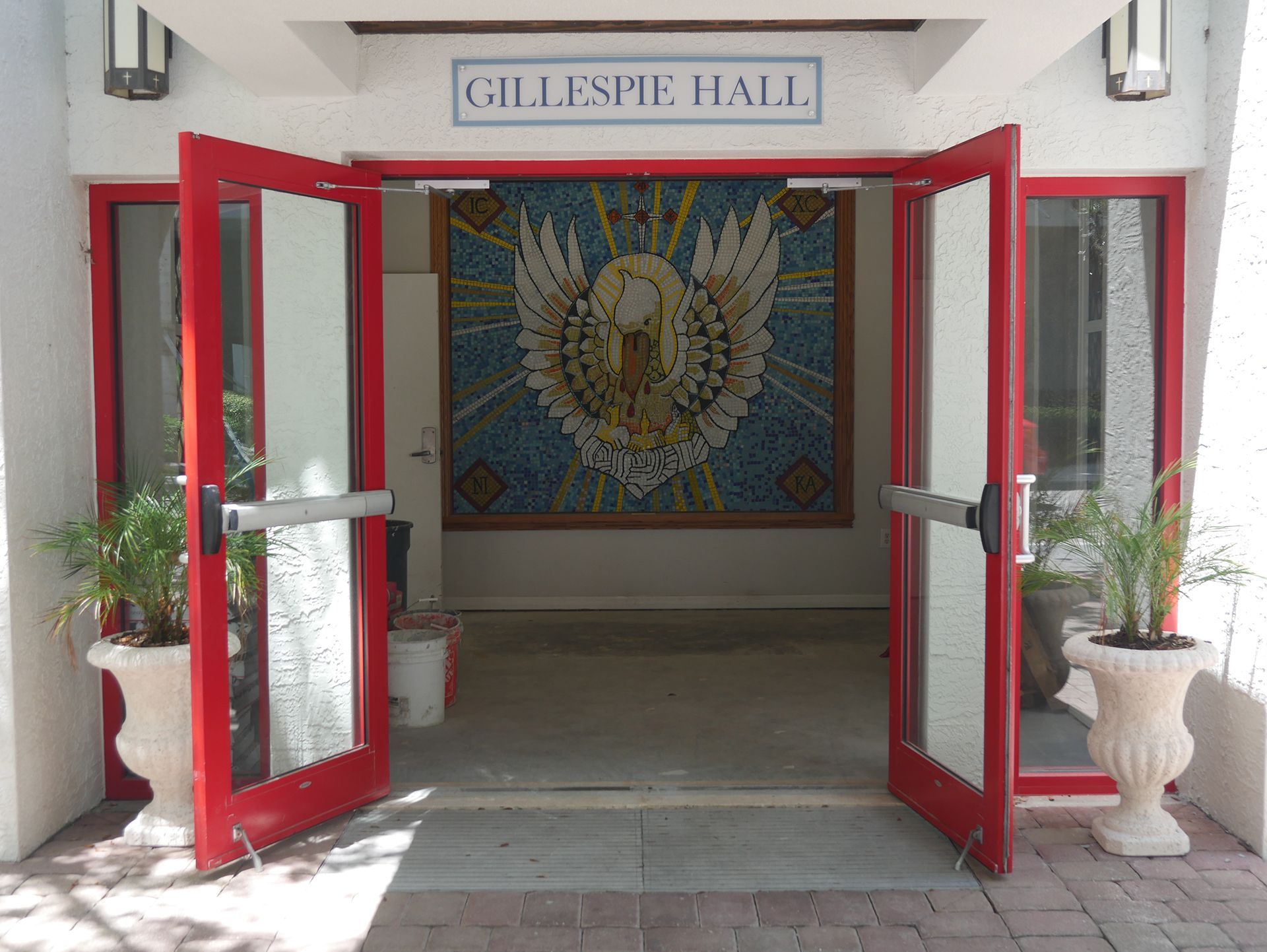 Entrance to Gillespie Hall