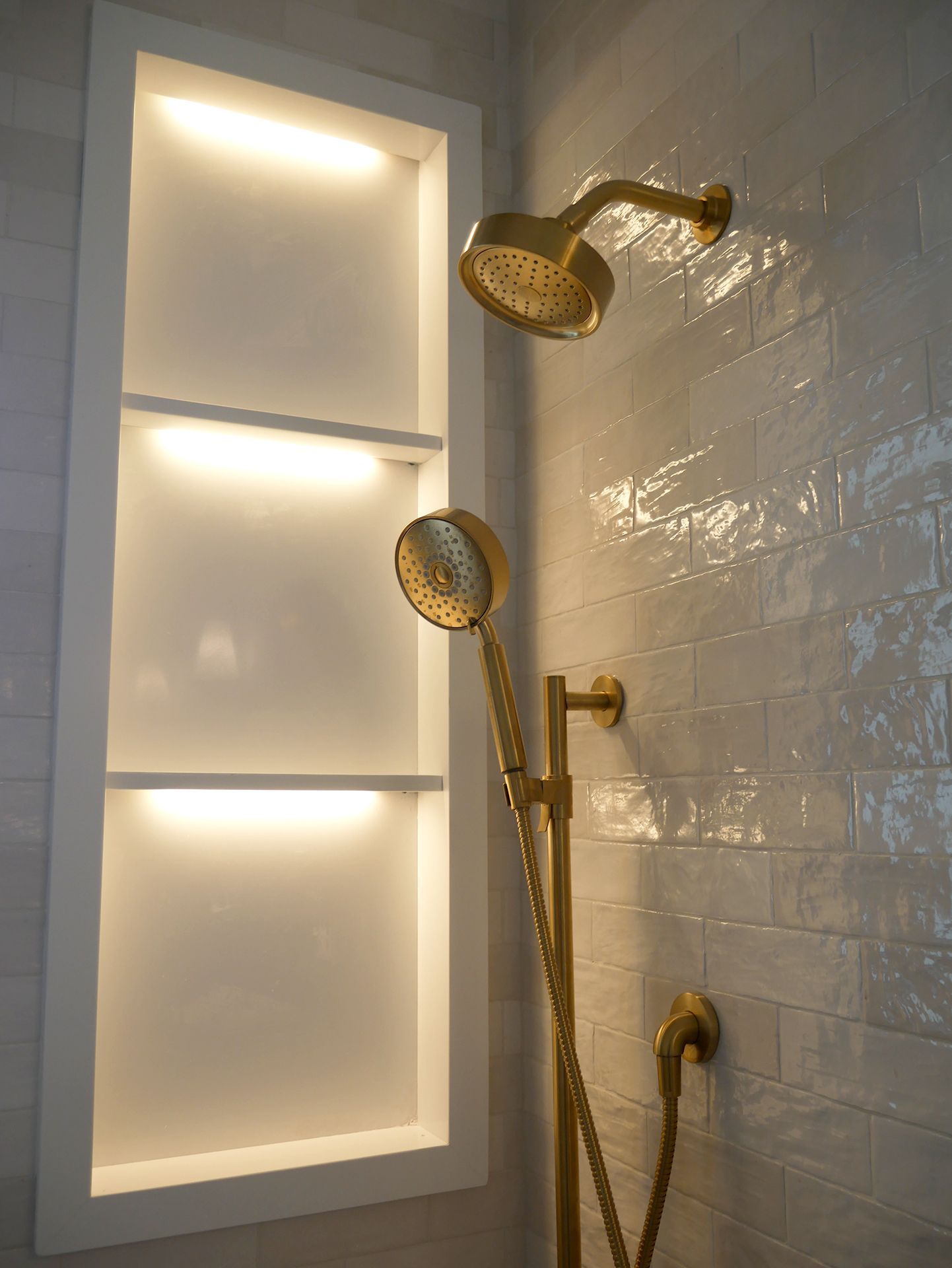 Gold shower heads