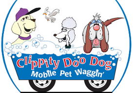 Clippity Doo Dog Mobile Pet Waggin-Logo