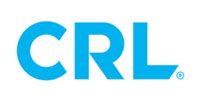 The crl logo is blue and white on a white background.